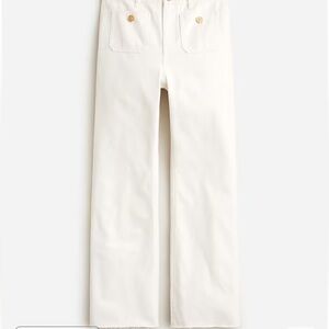 J Crew Sailor mid-rise relaxed demi-boot jean in white - NWT - Size 30